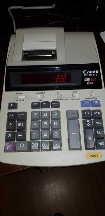 Calculator de birou cu banda - Canon MP 1211-LTS