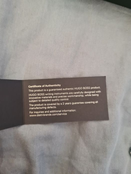 Set Hugo Boss original – stilou Gear + caiet A5 + wireless charger Qi