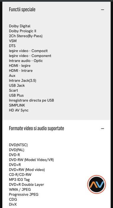 Sistem Home Theatre cu DVD LG HT905TH