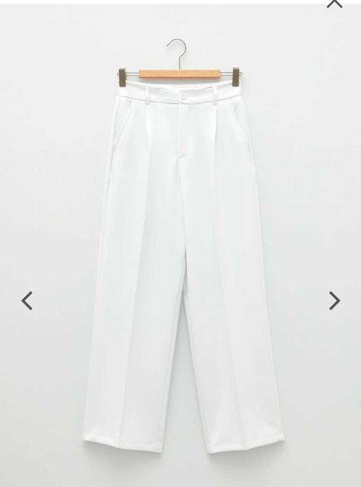 Pantaloni casual eleganti albi LCWaikiki 42 noi