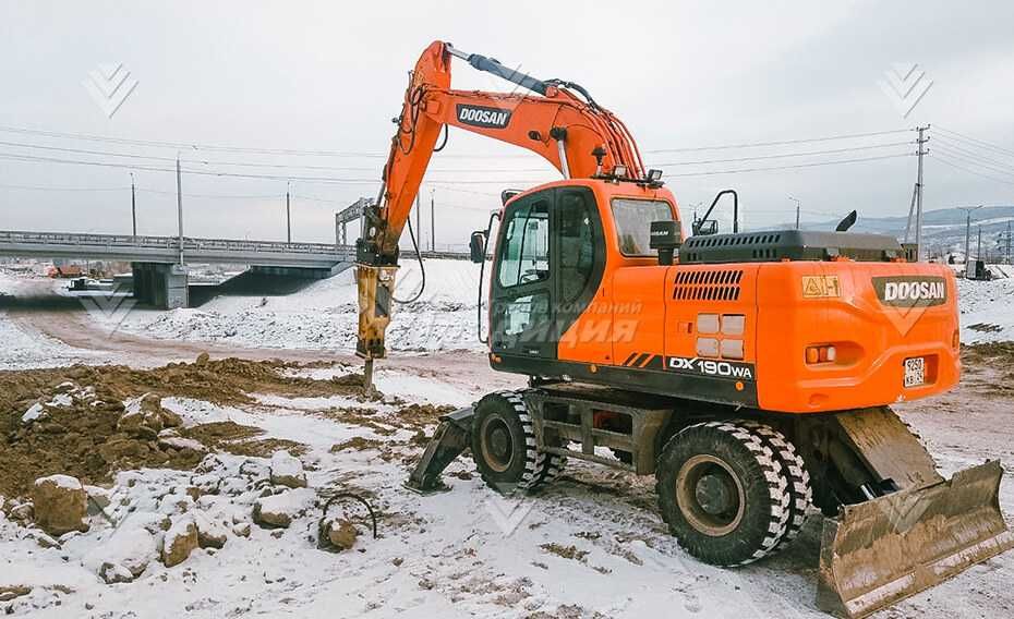 Гидромолот Delta FX-20S на экскаватор