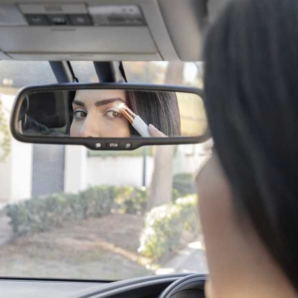 Epilator facial de precizie portabil fara durere lumina LED alb/auriu