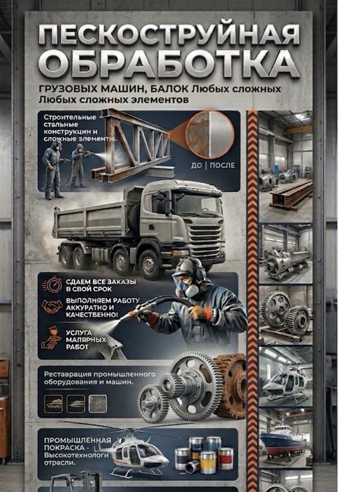 Пескоструйная обработка, Молярные работы. Пескоструй