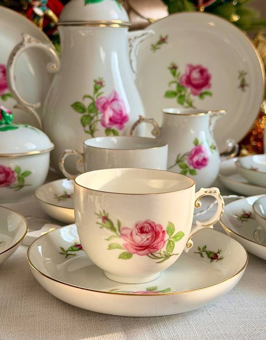 Антикварный чайный - кофейный сервиз Furstenberg Германия