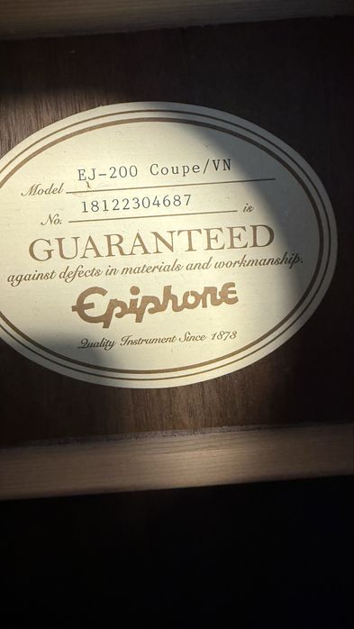 Акустична китара Epiphone Ej- 200 Coupe