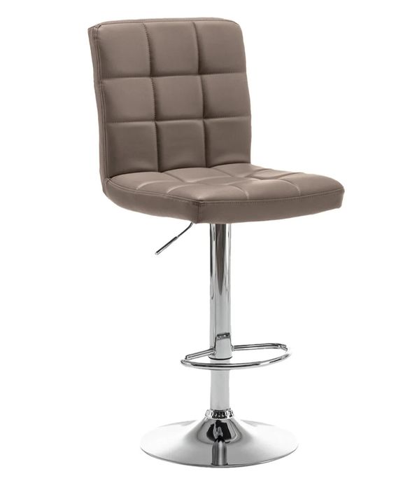 Комплект 2Броя Елегантни Бар Столове с Облегалка