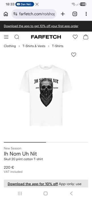 Tricou premium Ih nom uh nit  3  x modele