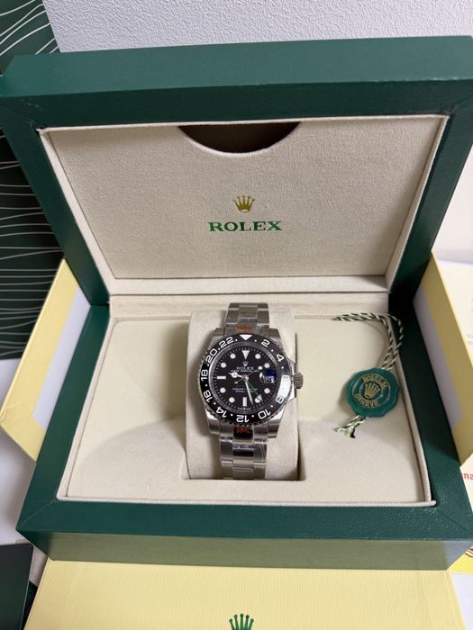 Ceas Rolex GMT-MASTER II 41mm Silver/Black Dial