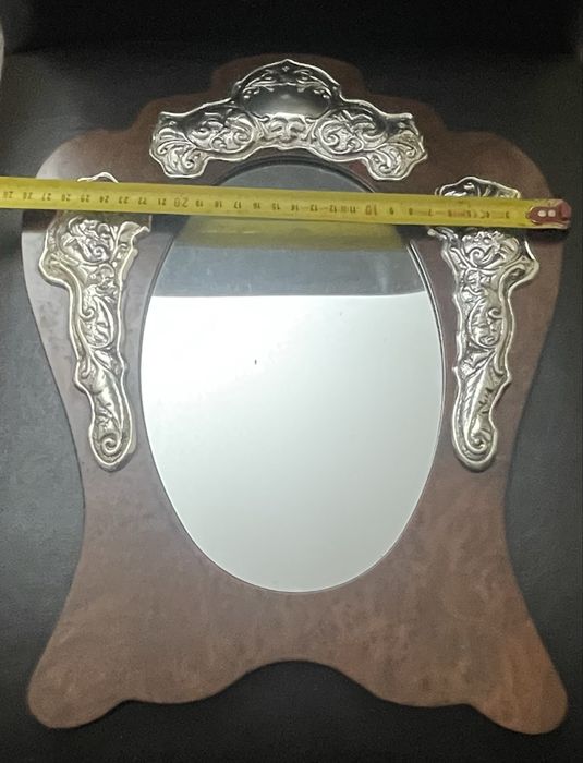 Oglindă din argint si mahom