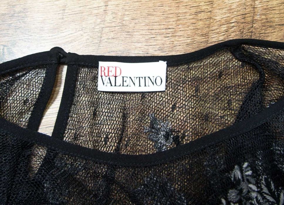 Red Valentino Оригинална Прозрачна дамска фланелка размер 42
