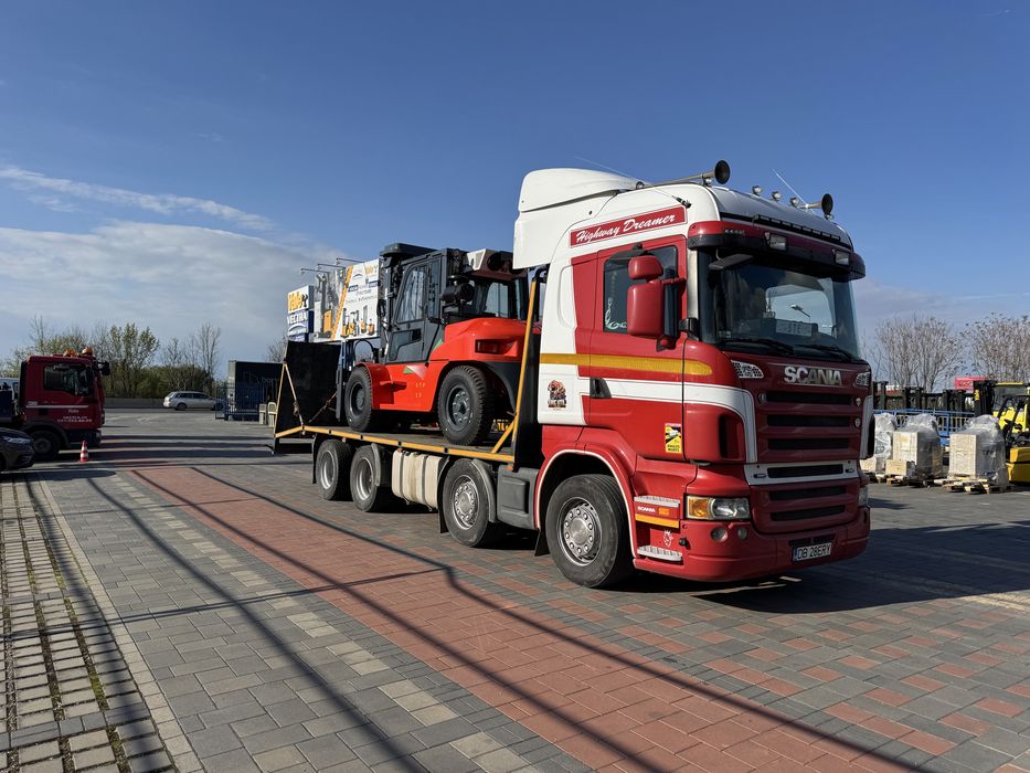Scania R420 Platforma transport utilaje