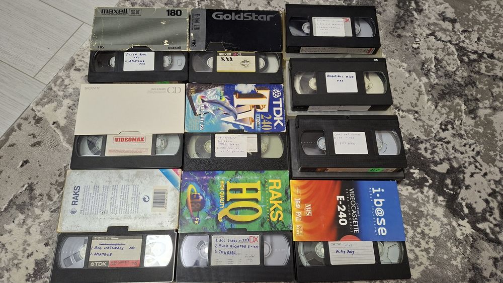 Pachet 9 buc filme adulti vhs
