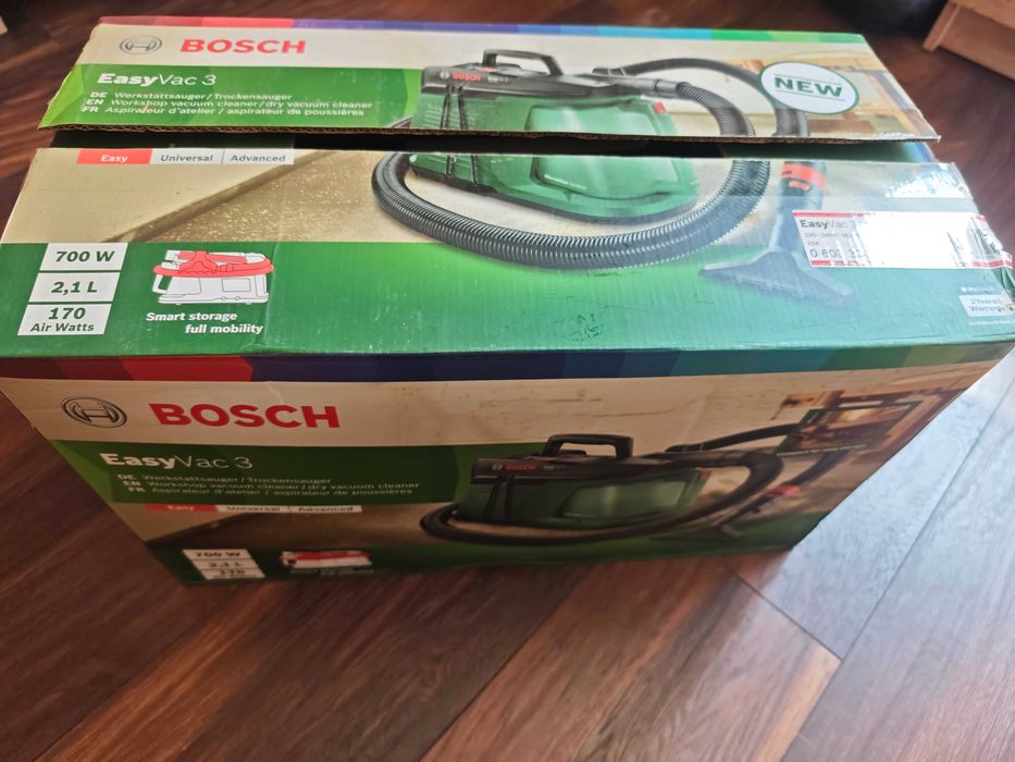 BOSCH EasyVac 3 за сухо, включване на електроинструменти