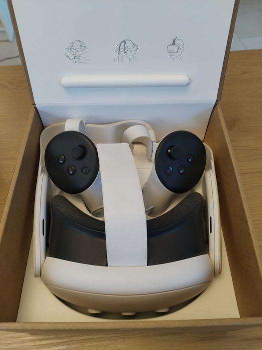 Meta Quest 3 512GB VR очила – пълен комплект, неразличим от нов.