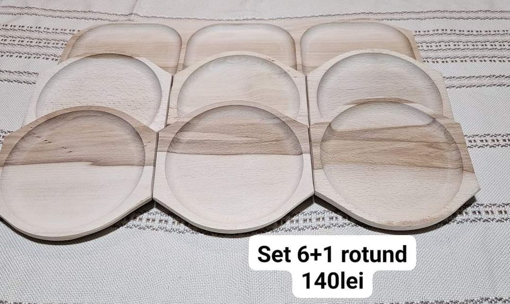 Set tava și farfurii 6+1