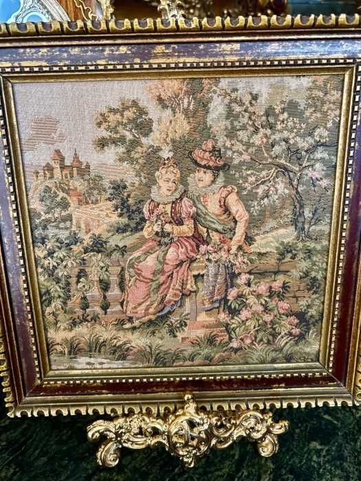 Rafinat set-tablouri in stil victorian-tapiserii-scene galante-rame baroc-Anglia