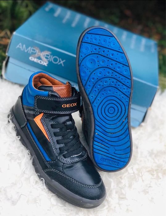 Ghete baiat GEOX-marimea 35,inter22cm,impermeab,ca piele SALOMON,ZARA