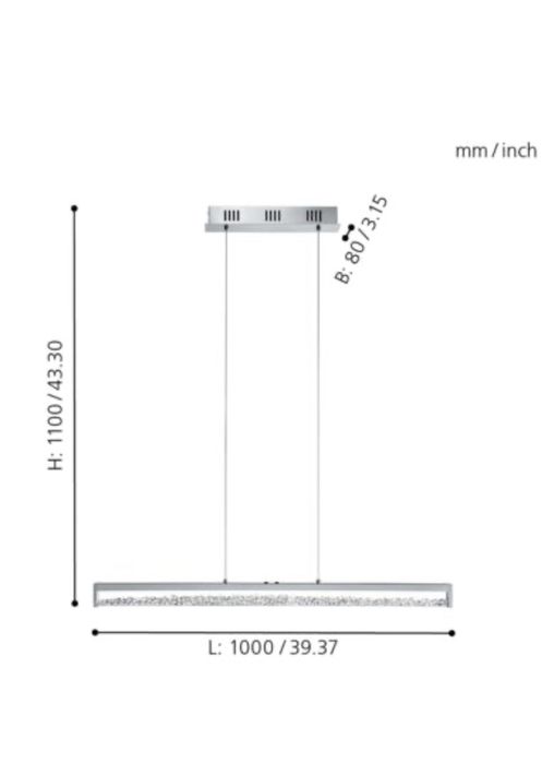 Lustră LED dimabilă pe cablu Eglo