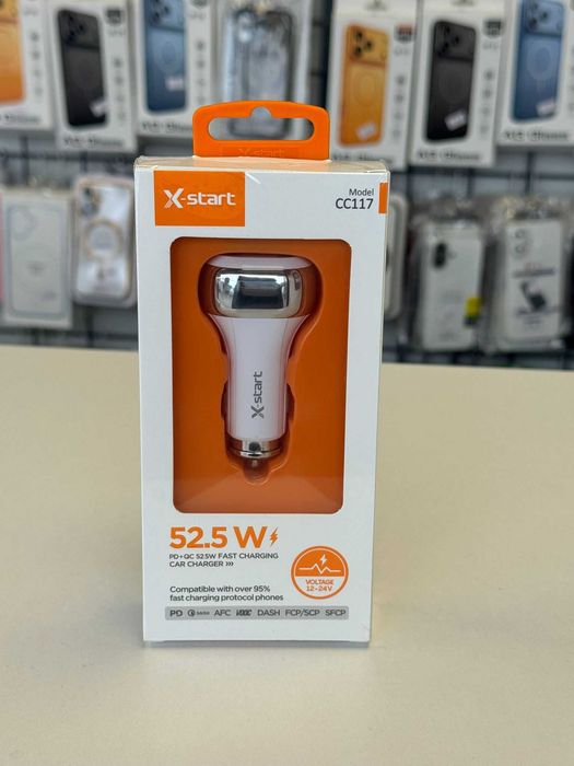 Incarcator auto, Incarcare rapida, Quick Charge 3.0, Alb