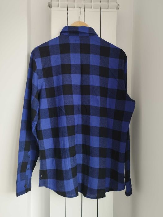 Vand cămasă mov cu negru cu manecă lungă