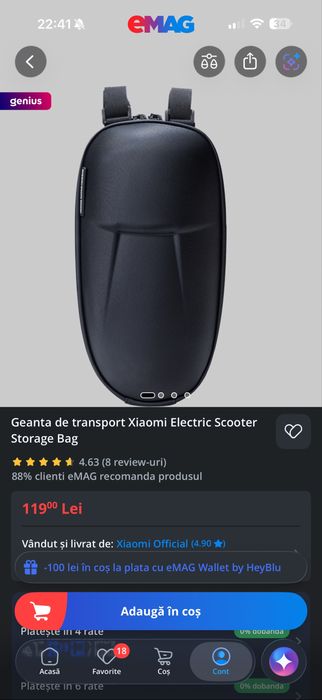 Trotineta Xiaomi Electric Scooter Elite 400w 45km autonomie 25km viteza