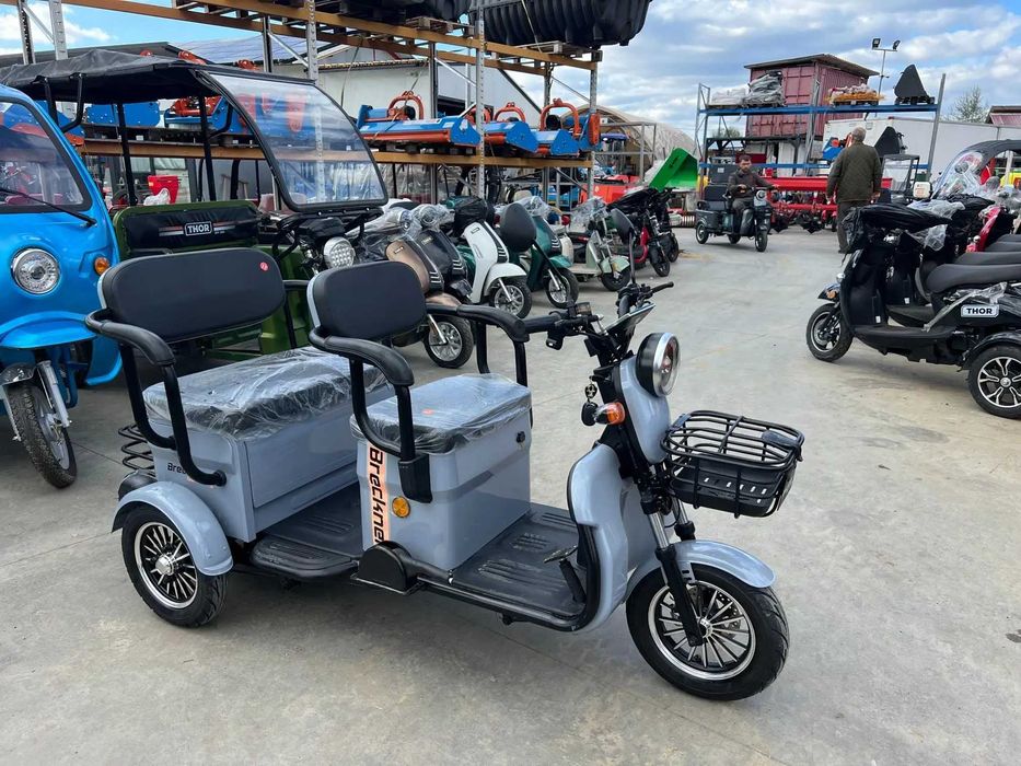 Triciclu electric tuk tuk omologabil Breckner Travel-2 nou Agramix