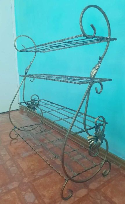 Качество 100% НОВАЯ Кованная Полка для Обуви,ОБУВНИЦА 4 этажерка