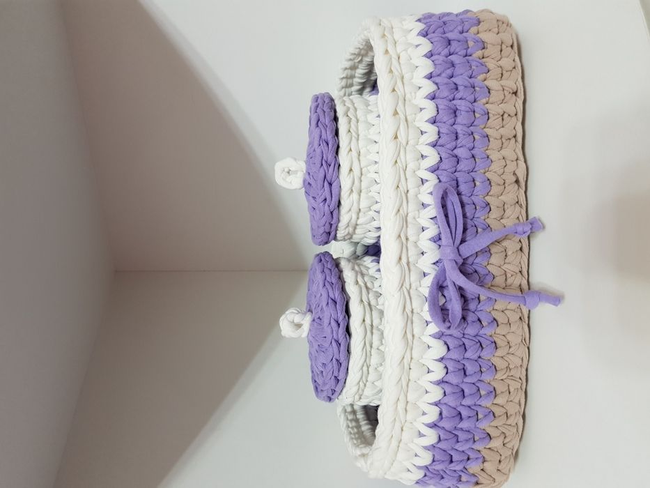 Вязаные корзины