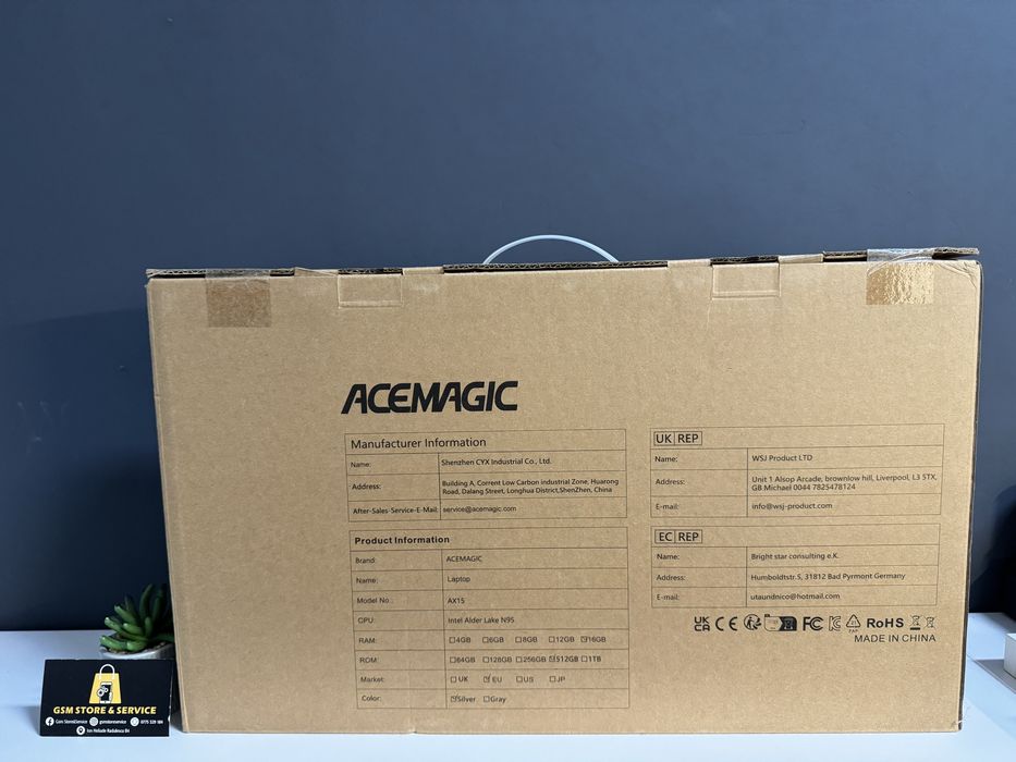 Laptop Acemagia  AX 15 Intel Alder Lake 95 Garantie Gsm Store&Service