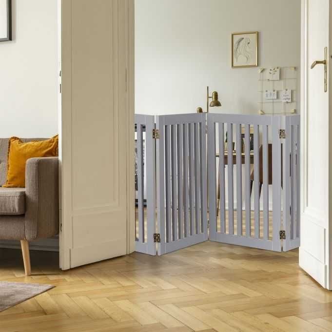 Преграда за стълби/домашни любимци/деца и друго Relaxdays сива