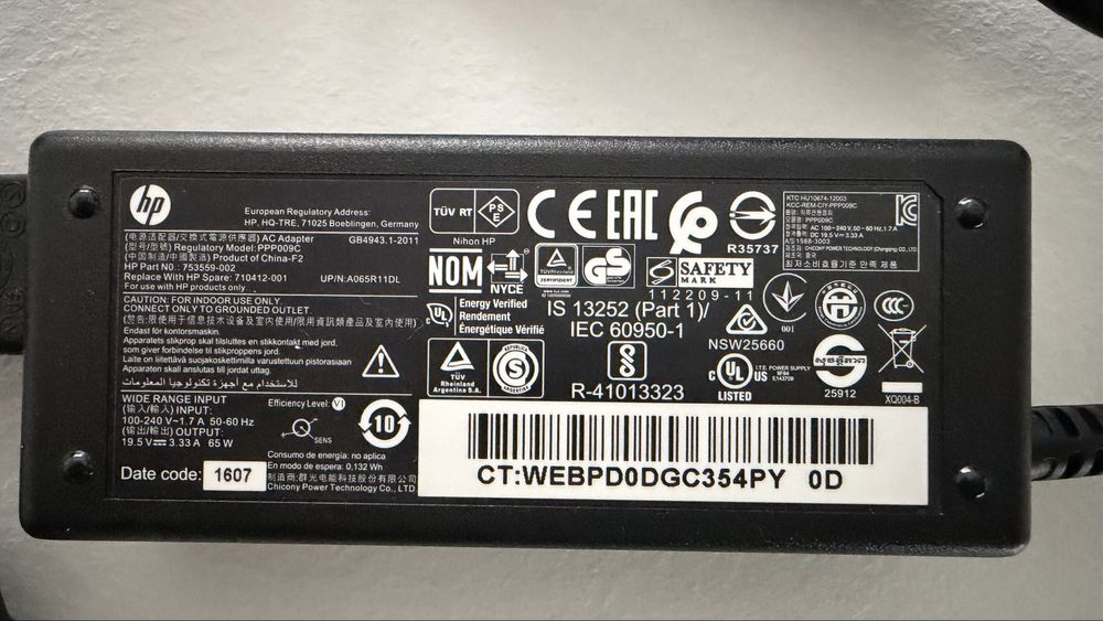 Incarcator laptop HP 65W