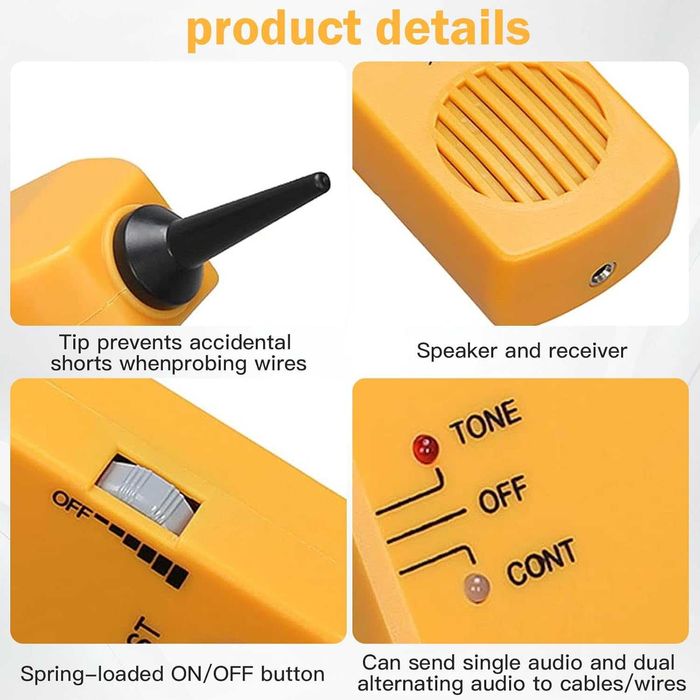 НОВ! Тестер за кабели и трасета, детектор за прекъсване