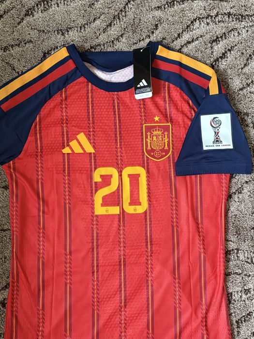 Tricou Spania Home World Cup 2026 Pedri #20 - Player Version - M