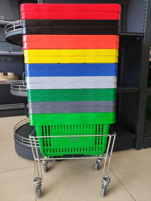 Аксесоари и стелажи за магазини, кошница, ограничители, етикети, куки