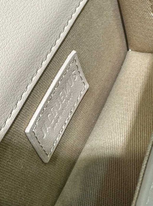 Geanta Jacquemus Le Bambino Bej / Crem - Piele Naturala