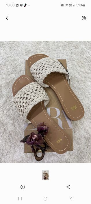 Шлепки Zara и Mango