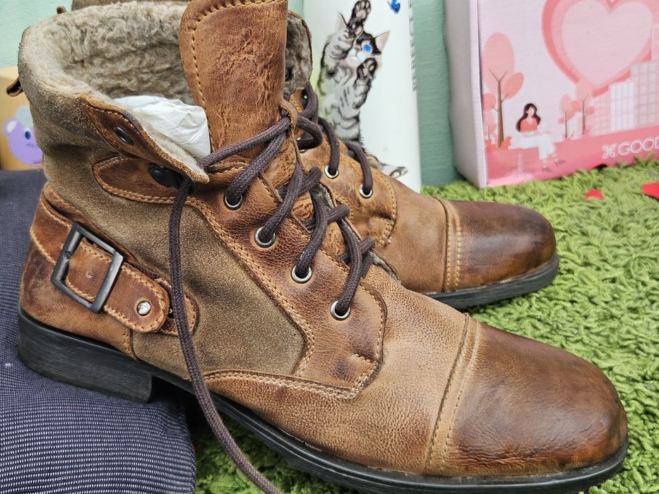 Invito мъжки топли боти от кожа N4