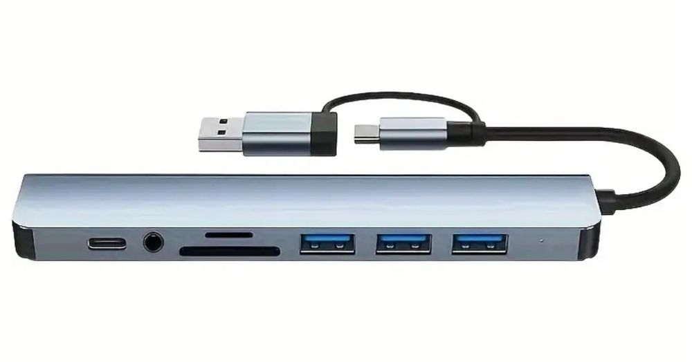 Адаптер 8в1 для ноутбука