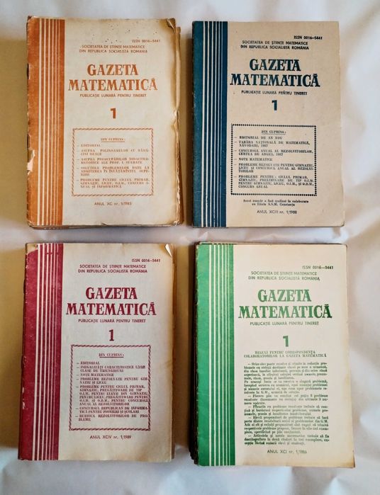 Pachet Gazeta matematica anii '80