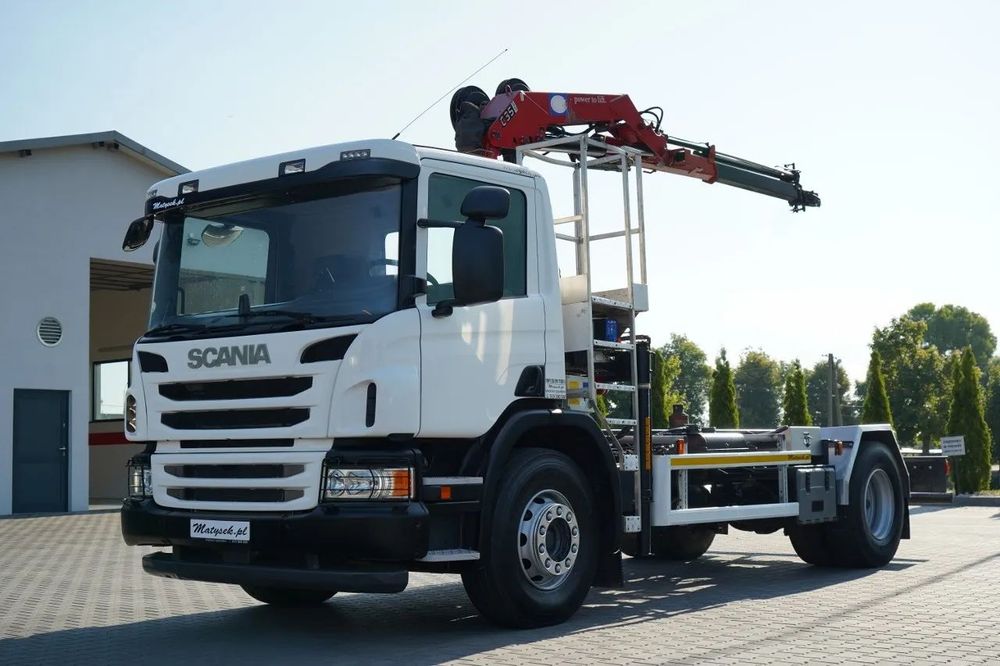Scania P 280 / CILINDRU BASCULABIL / + HMF 635 HDS / CAPACITATE DE RIDICARE 1.500 KG / EXTENSIE MAXIMĂ 7 M / RADIOCOMANDĂ / EURO 6