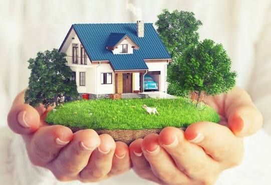 Участок с фундаментом