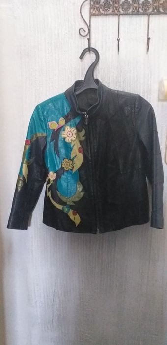 Куртка кожаная детская