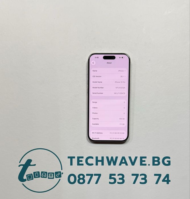 Apple iPhone 15 Pro 128GB Natural Titanium