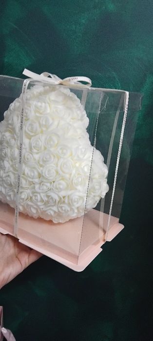 Inima din flori de săpun/ 25 cm