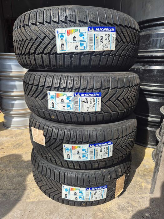 4 Anvelope M+S IARNA - 215/55/16 - Michelin Alpin 6 - NOI - DOT 2018 !