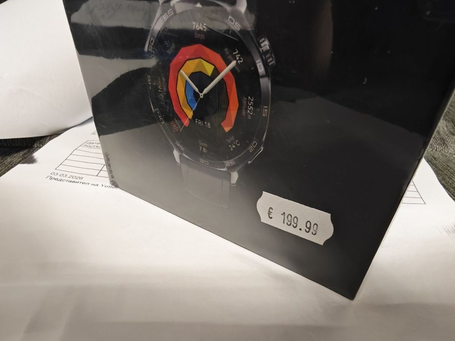 ЗАПЕЧАТАН 46mm Huawei watch GT 5 Yettel Гаранция 2028 Black gt5