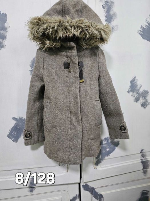 Детско палто за момиче 7-8г. и 8-9/134см тип tedy bear Zara,HM