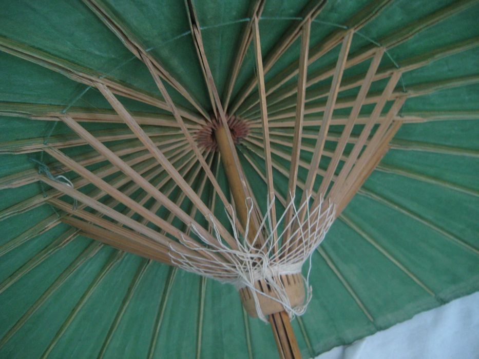 Зонтик 1965 год Новый в родном чехле парусиновый 100% Хлопок