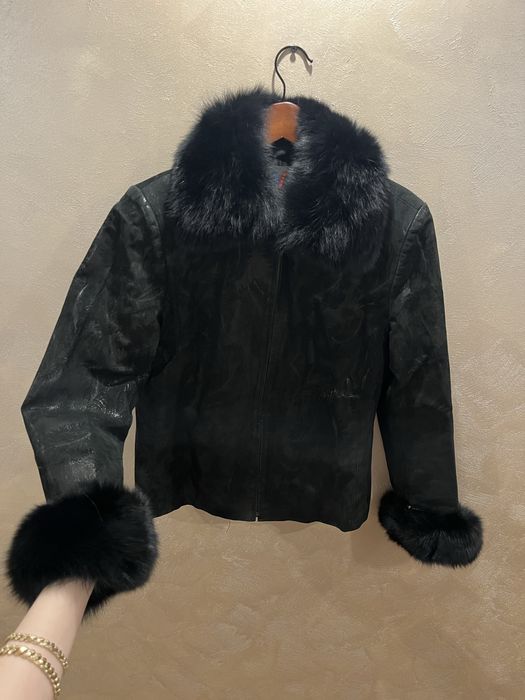 Cojoc/ Geaca din piele si blana naturala