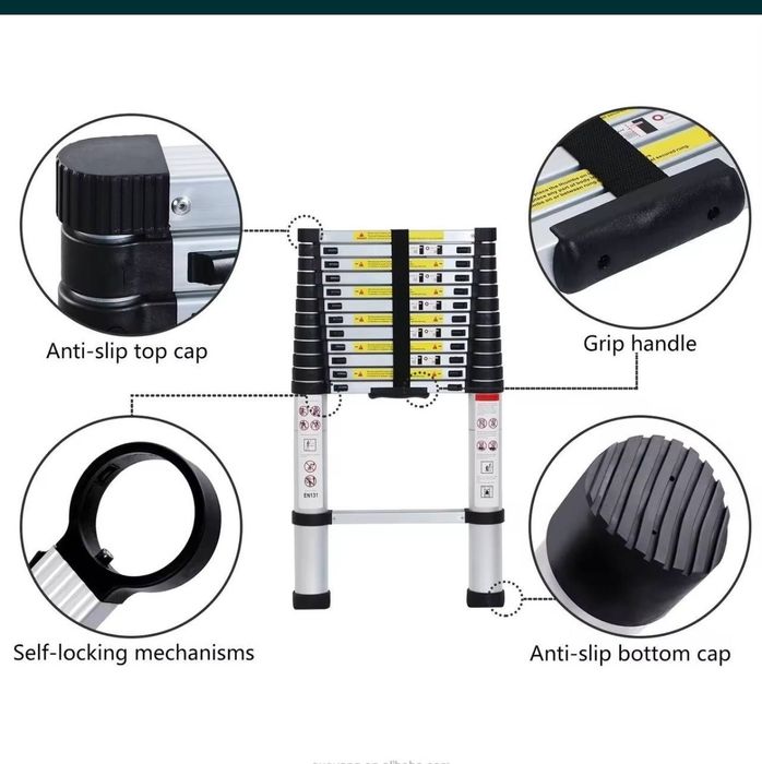 Нарвон стремянки лестницы алюминиевые телескопические доставка бесплат